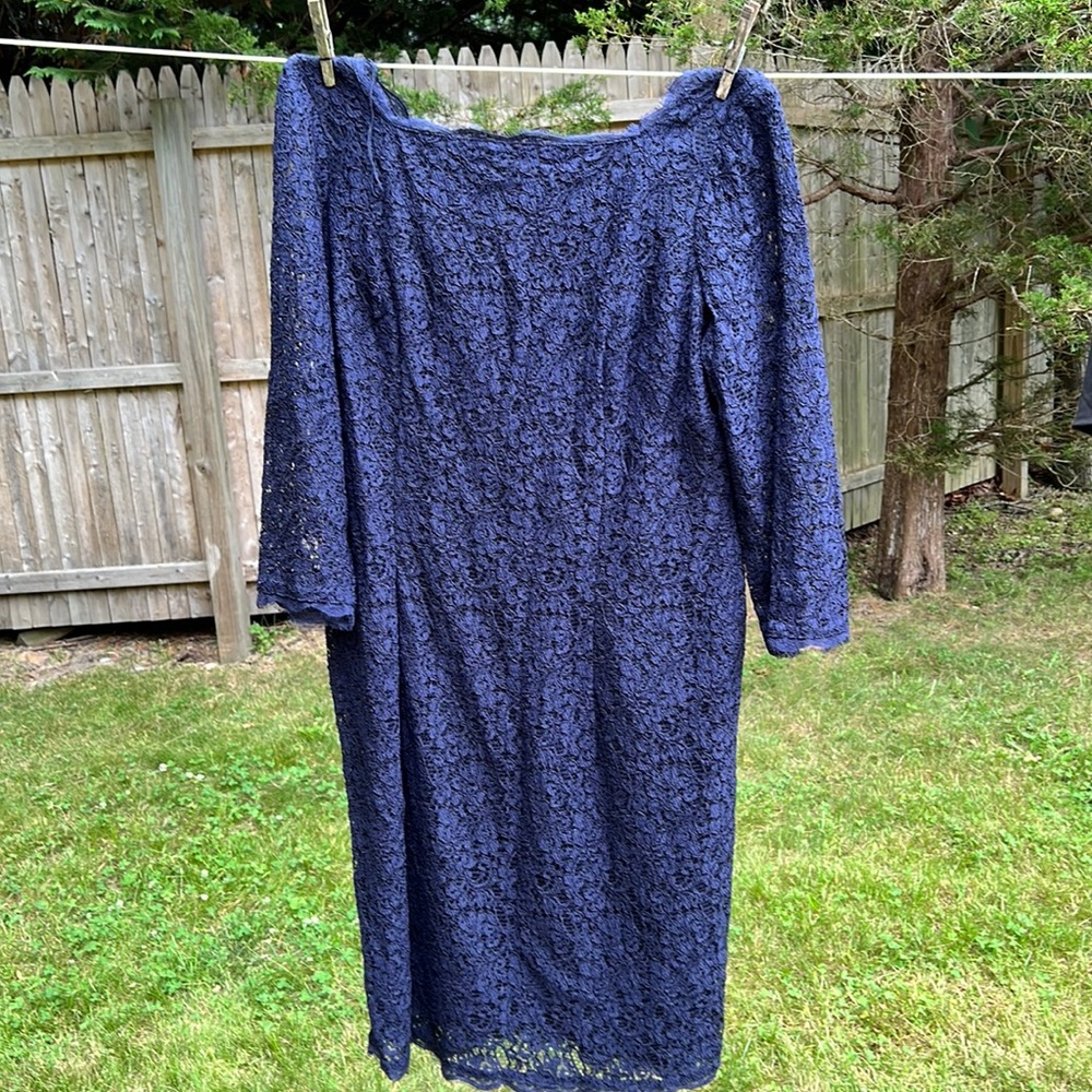 Navy lace evening/cocktail dress